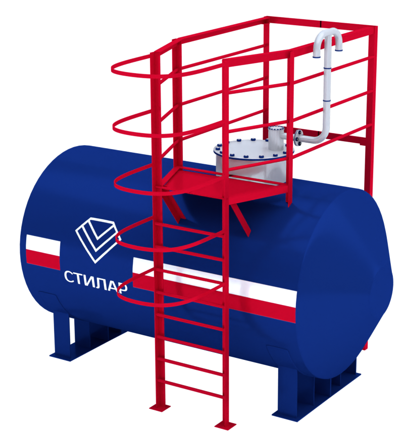 Горизонтальный резервуар РГСН для нефтепродуктов 25 м³ от завода-производителя